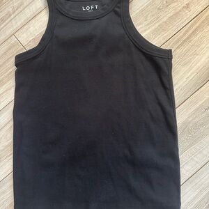 LOFT Elegant Black Sleeveless Top